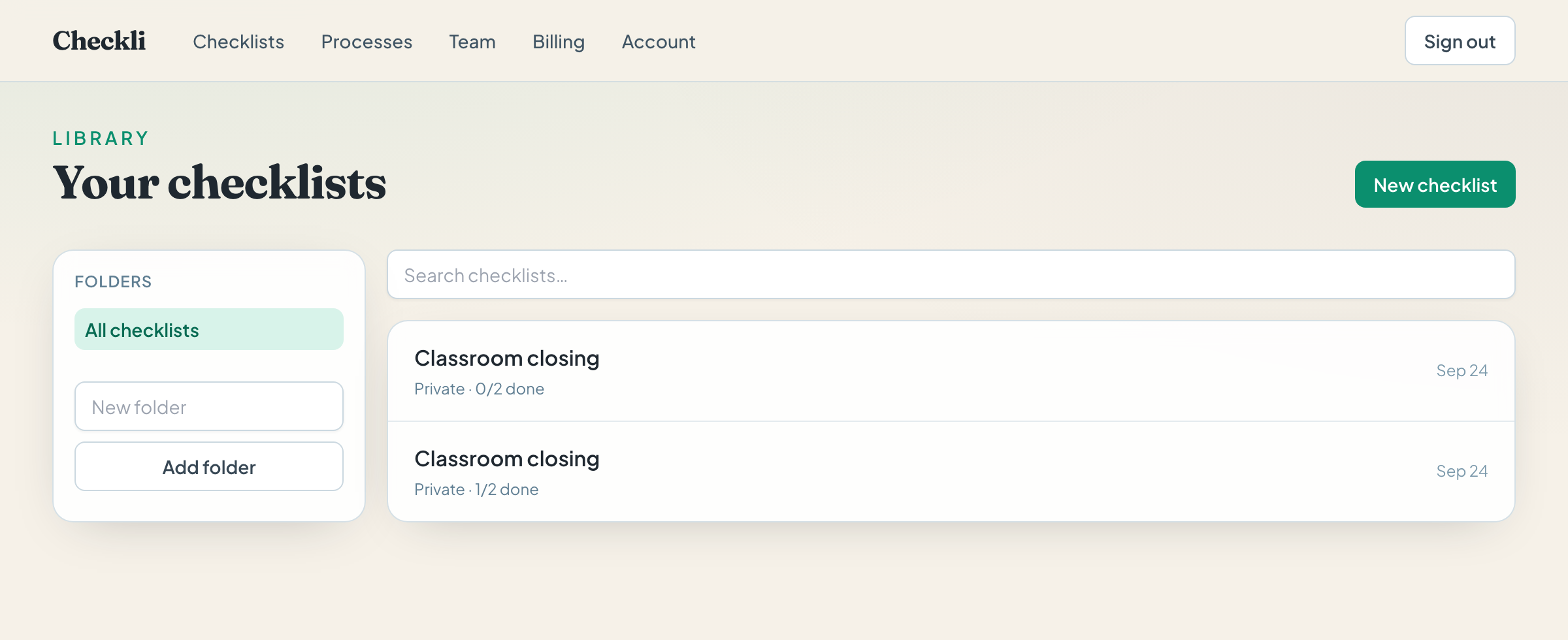Create your first checklist — Checkli Help